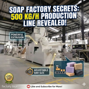 500KG/H Automatic Laundry Soap Production Line Machinery