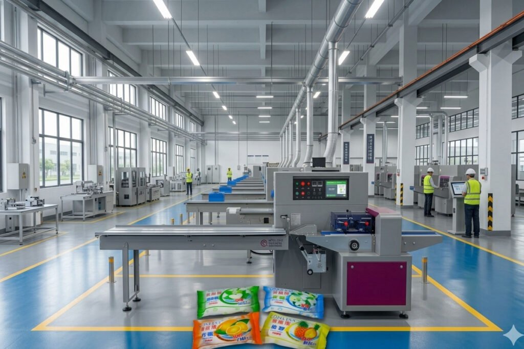 Automatic soap pillow packing machine for high speed flow wrap packaging of bar soaps