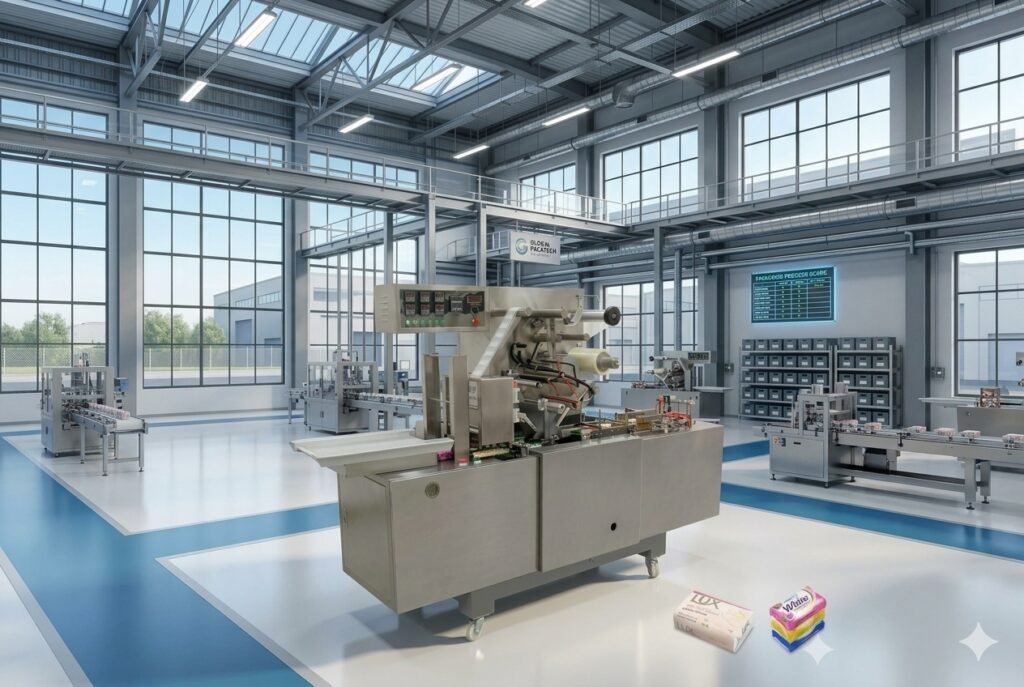Automatic soap paper packing machine for wrapping hotel and luxury bar soaps