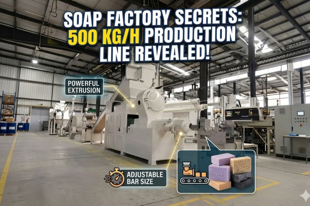 Medium-scale laundry soap production line machinery for commercial bar soap manufacturing
