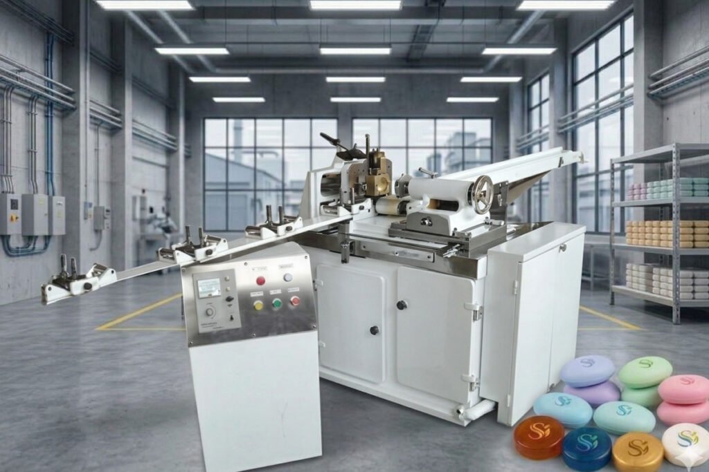 Automatic toilet soap stamper XD120 machine for small and medium scale soap production line