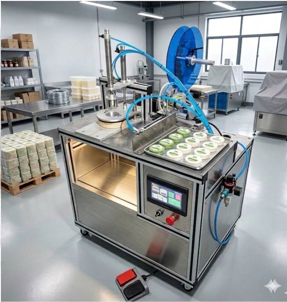 Stainless Steel Automatic Soap Pleated Wrapping Machine with Labeling